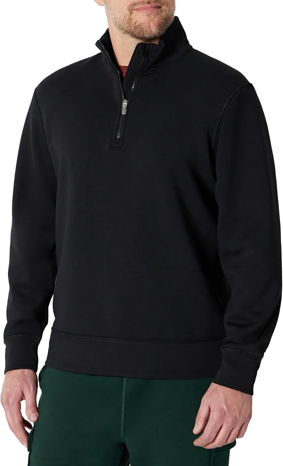Amazon Essentials Men's Active Sweat Relaxed-Fit Quarter-Zip Sweatshirt