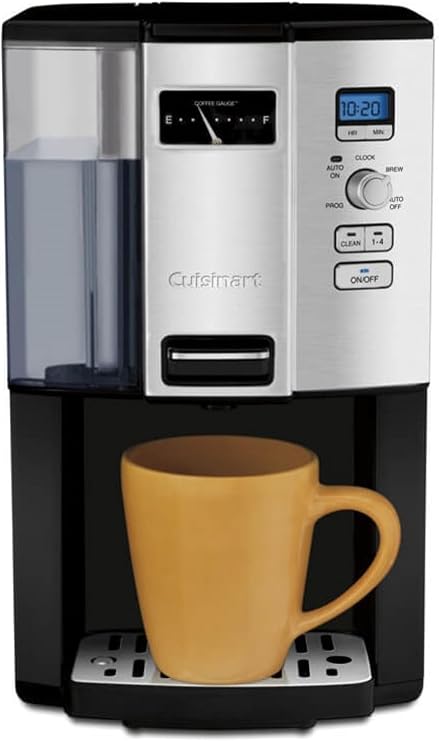 Cuisinart DCC-3000P1 12-Cup Programmable Coffee Maker Coffeemaker, Plastic Stainless Steel, Black | Easy-to use coffeemaker, 12 cup coffee maker includes auto shut-off, self-clean function, removable reservoir, DCC-3000P1