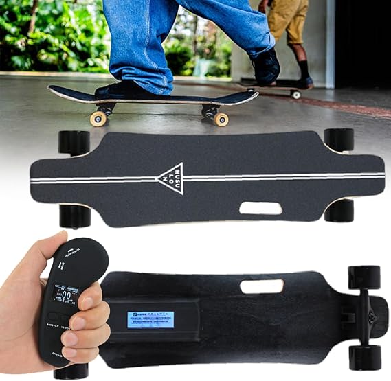 Electric Skateboards - 700w Brushless Hub Motor, 7-Layer Maple Deck, 330lbs Load, Motorized Cruiser Board, 15-30km Range (Optional) For Teens & Pros 22km