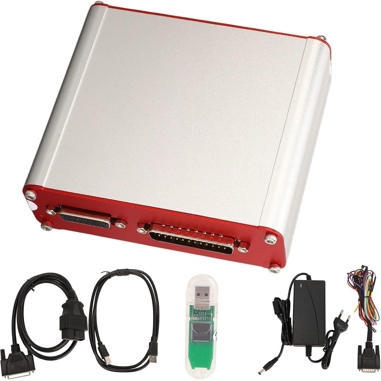 Qiilu 74 Modules OBD2 Scanner ECU Clone Programmer Chip Turing Car Diagnostic Tool for PCMtuner Software Version 1.21 VR Files Delivered Pin Assignment Helpdesk and
