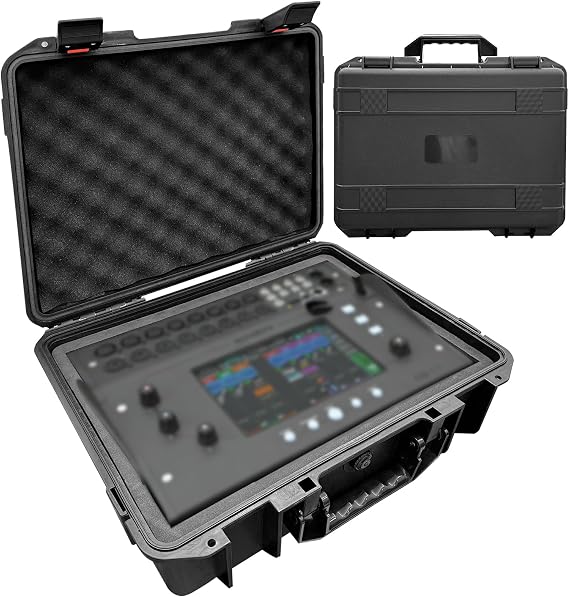 Hard Travel Case for Allen & Heath CQ-18T Digital Mixer/CQ-12T Hard Shell Carrying Storage Case Equipped with Comfort Handle with Customizable Foam For Mixers