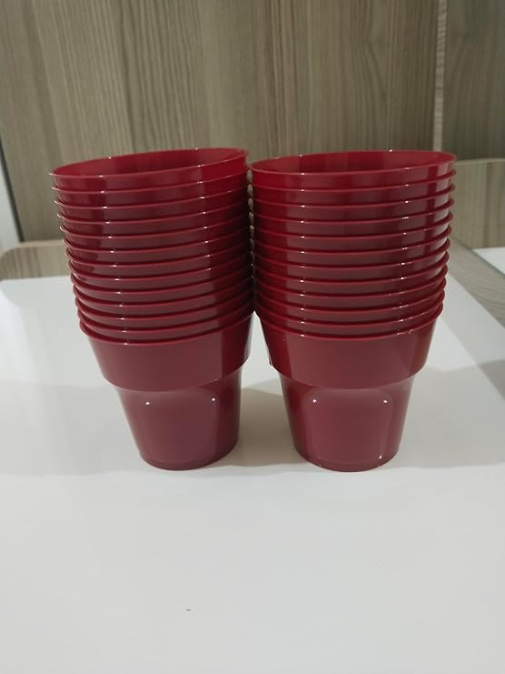 plastik Kırmızı bardak 25 li