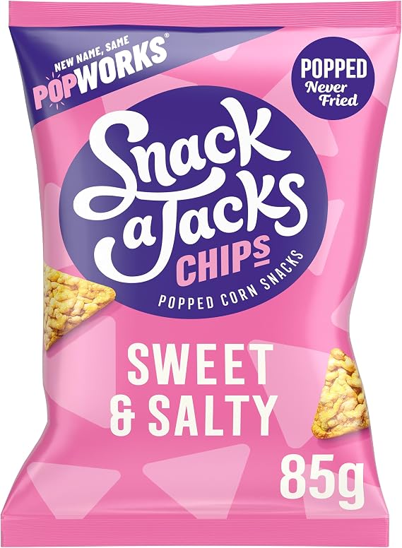 Snack a Jacks Sweet & Salty Sharing Bag Popped Crisps 85g