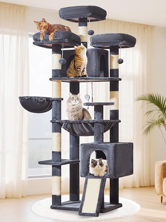 Taoqimiao Cat Tree, 193 CM Tall cat tower Cat Tree for Indoor Cats