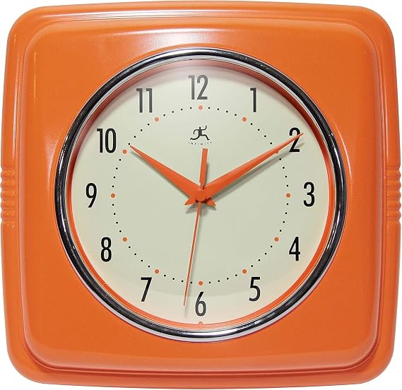 Infinity Instruments Retro Wall Clock for Living Room