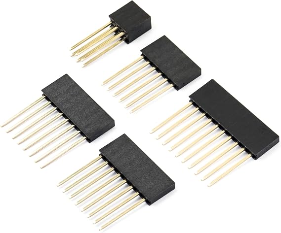 whiteeeen Stacking Headers Pins Kit Stackable Female Headers for Arduino UNO R3 (1 Set)