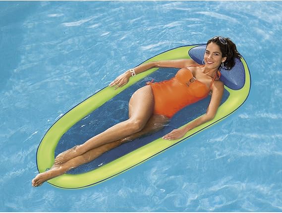 SwimWays Spring Float - White/Orange