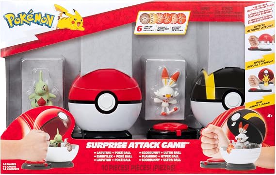 Pokemon Sürpriz Atak Oyun Seti S4 Larvitar ve Scorbunny