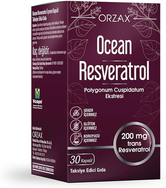 Orzax Ocean Resveratrol 200 Mg 30 Kapsül