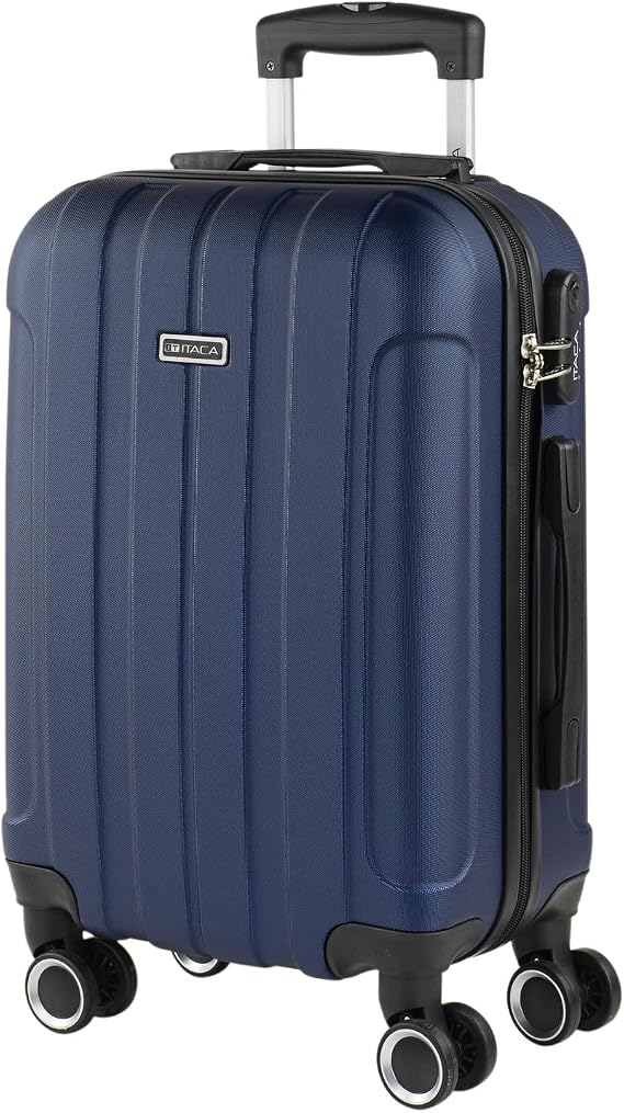 ITACA - Suitcase Set with Wheels in Large for Travel - Travel Suitcase Set Made of Robust Hard Case Structure Lightweight and Durable for Any Occasion navy blue S casual
