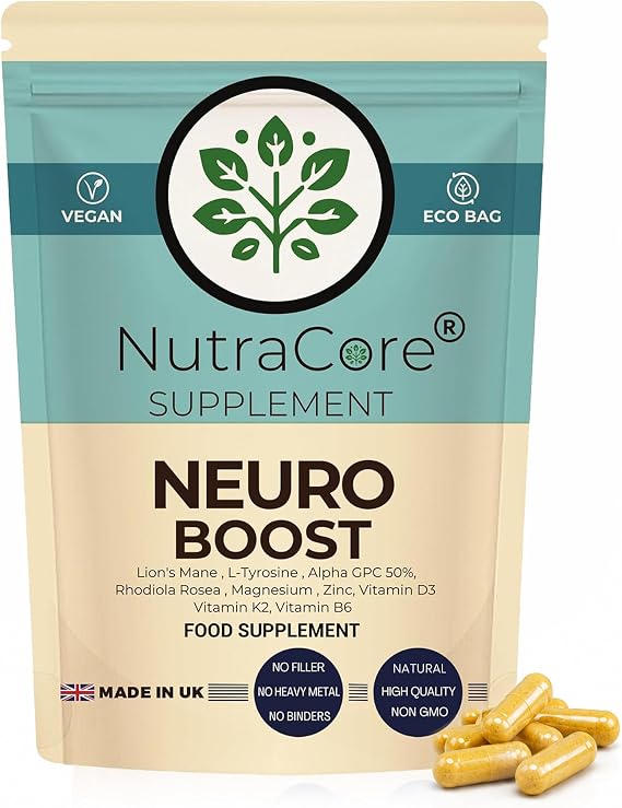 Neuro Boost | Alpha GPC | 90 Vegan Caps | UK Made | High Strength