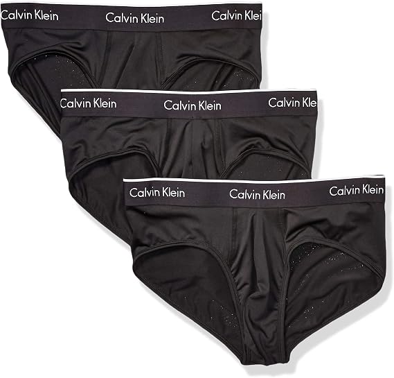 Calvin Klein Mens 3-Pack Microfiber Stretch Brief Briefs