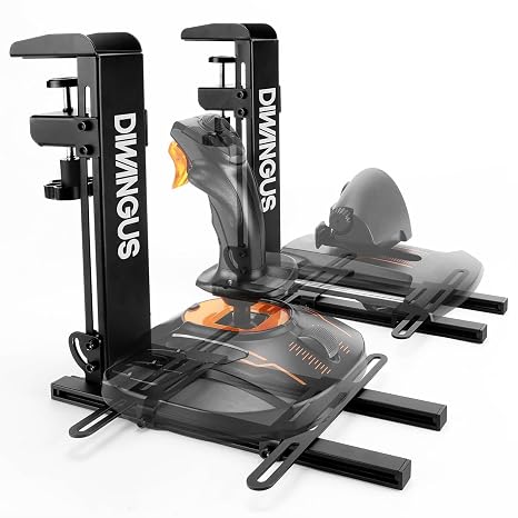 DIWANGUS HOTAS Halterung für Joystick & Schubregler 2er-Set