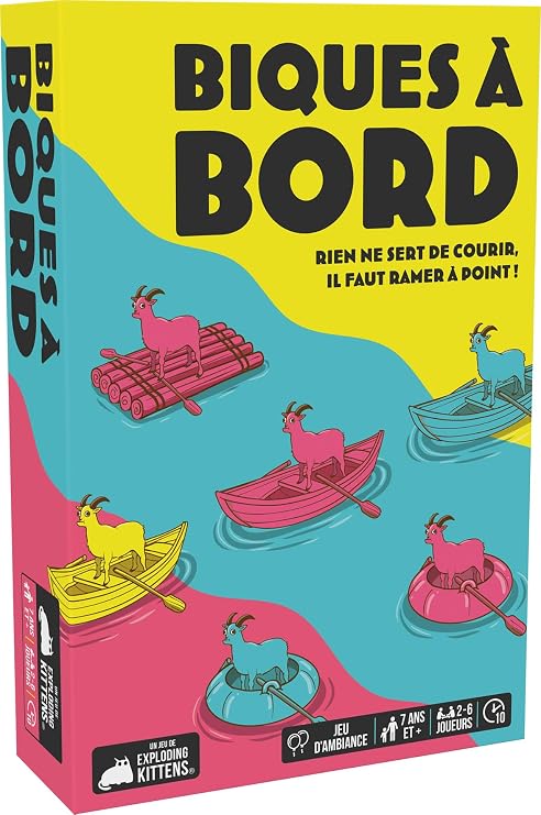 Asmodee - Biques on board - Exploding Kittens - Observation game and speed