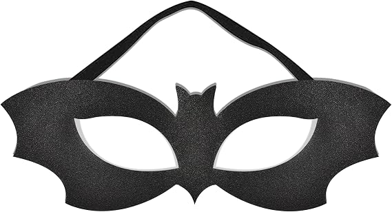 U-Zomir Batgirl Mask for Women Costume Black Bateye Mask Half Face Mask Costume Men Women Girls Adult Masquerade Mask Halloween Cosplay Rave Dress Up Costume Accessories