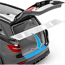 uProtect Car Bumper Protector Full Set for Skoda Kodiaq 2 (II) PS7 I 2023-2026 - Rear Bumper guards for cars, anti scratch, Paint Protector For Sill Lip - Transparent Glossy