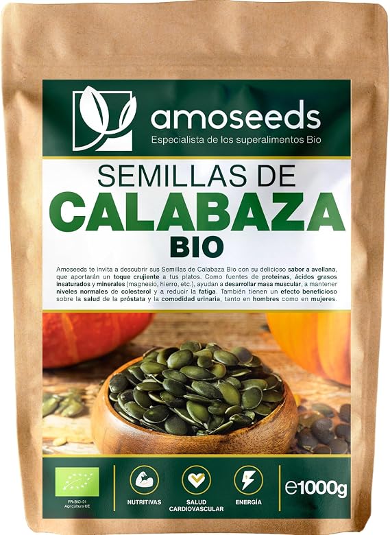 Pumpkin Seeds BIO 1 kg | Cucurbita pepo, Europe | Unroasted, Unsalted