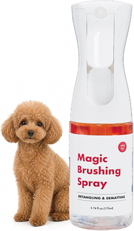 JAYU PET Magic Brushing Spray – Entwirrungsspray für Hunde gegen Verfilzungen & Juckreiz hypoallergen geruchsneutralisierend Glanz- & Pflegespray (170 ml)