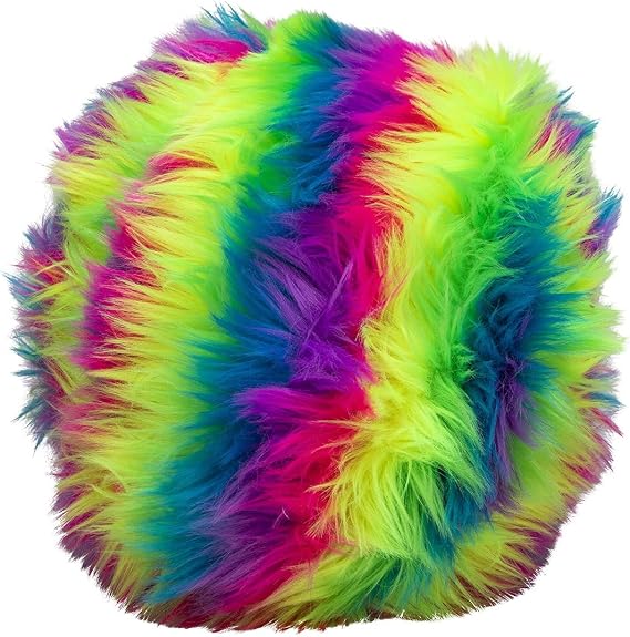 Schylling NeeDoh Dohzee Furry - Squishy Pillow - Microbead Filling - 8" Diameter - Color May Vary (Pack of 1)
