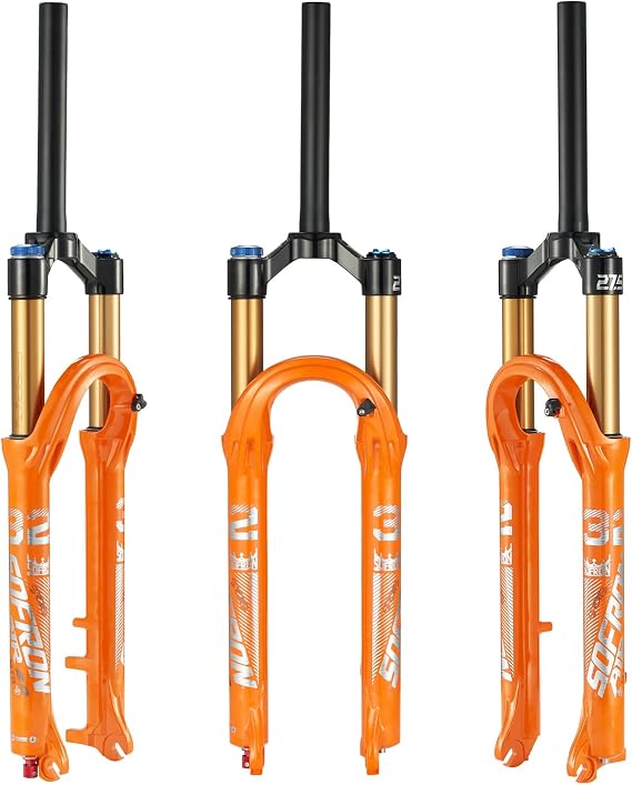 Air Suspension Bike Fork, Lightweight Mountain Bike Fork, 28.6mm Straight Tube