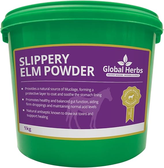 Global Herbs Slippery Elm Powder Equine Gastric & Digestive Soothing Support 1kg