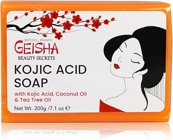 Geisha, Kojic Acid Soap - 7 oz / 200g - BIG SIZE Skin Brightening Bar