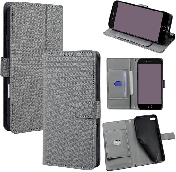対応機種 for Huawei Mate 20 Pro フリップキックスタンドマグネットクロージャーカードスロットウォレットケース Gray