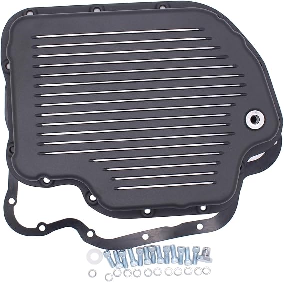 1セット Shlpdfm ターボ 400 ブラック アルミニウム トランスミッションパンキット ガスケットとボルト付き Th400 Gm シボレー ターボ400 トランスミッション用