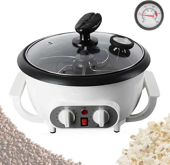1200W Coffee Roaster Machine, 500g Home Coffee Bean Baking Machine, Automatic Small Hot Air Coffee Roaster, Nut Peanut Cashew Chestnut Roasting