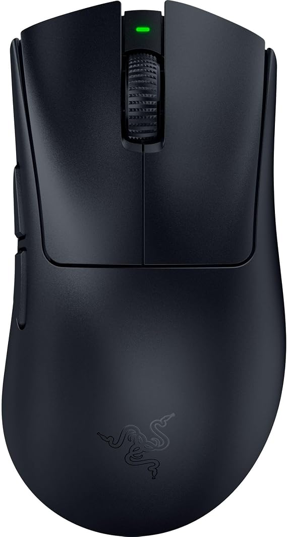 Razer DeathAdder V4 Pro - Ultra Hafif Kablosuz Ergonomik Espor Mouse - 56g - 2,4 Ghz Hyperspeed - Focus Pro 45K Sensör - 8K Hz Yoklama - Optik Anahtarlar Gen-4 - PC/Mac | Siyah