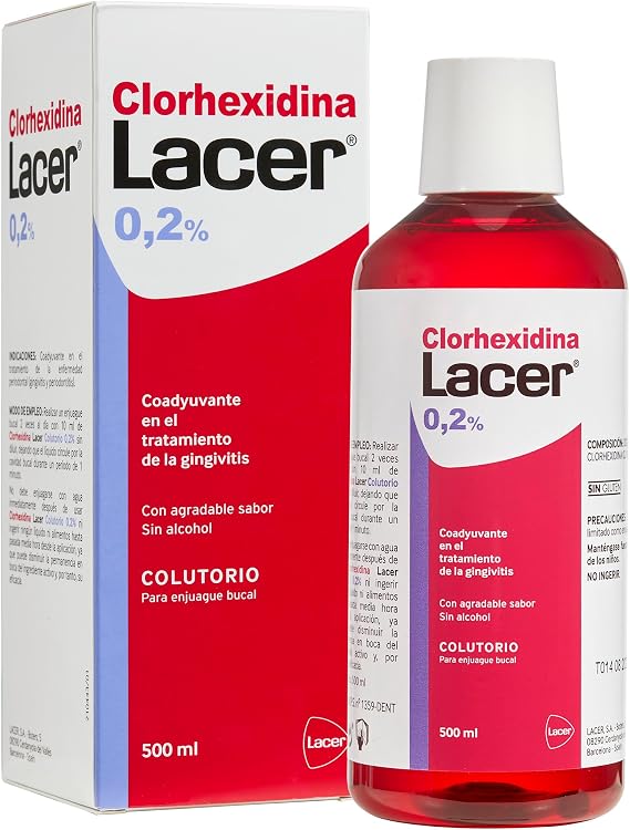 Lacer Chlorhexidine, Mouthwash 0.2%, Adjuvant Treatment of Gingivitis, 500 ml