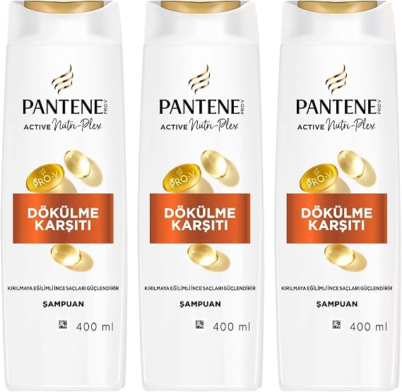 PANTENE Dökülme Karşıtı Şampuan 400 ml 3lü paket