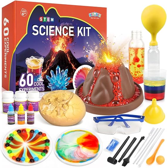 BenBen 60+ Science Experiments for Kids Age 6 7 8 9 10, Fun Science Kits