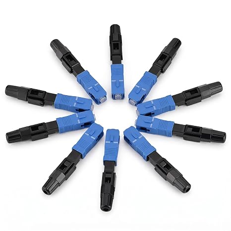 10Pcs SC UPC Fiber Optic Quick Connector for FTTH
