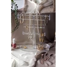 Accessory 3 Tiers Jewelry Stand, Clear Acrylic Material, 23.5x17x27cm, BPA Free