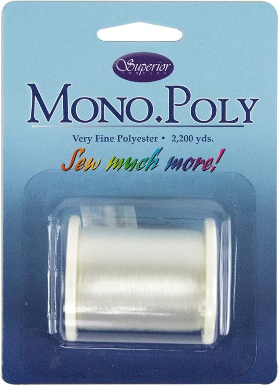 Superior Threads Monopoly Invisible Polyester Thread, 0, Clear