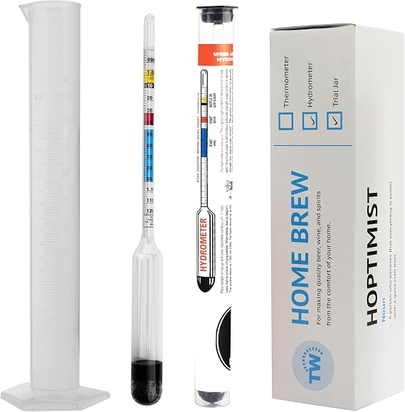 Hydrometer for Homemade with Sample Cylinder 100 ml