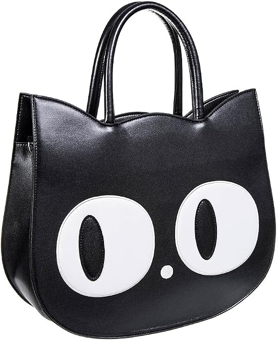 Banned Black Addis Bag Kawaii Cat Shoulder Handbag Gothic Alternative Purse