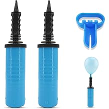 Balloon Pump Hand Manual | Dual Action Hand Held Inflator, Portable Air Pump &amp; Air Blower for Balloons, Birthday,Christmas, new year Party Decoration Accessories
