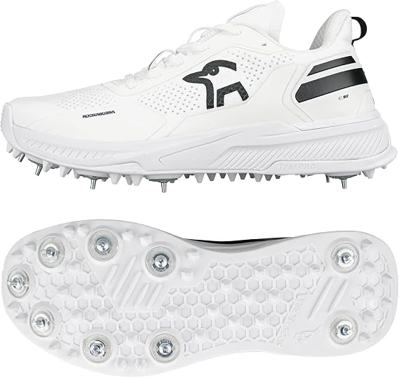Kookaburra KC Players Spike Cricket Shoe - White/Black - 13