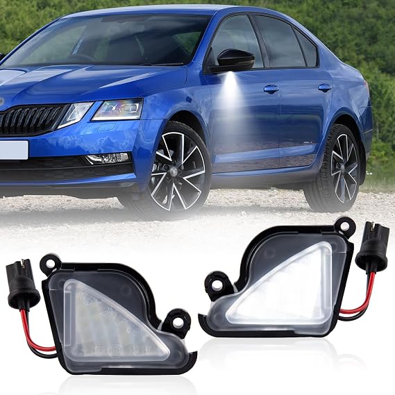 LED Under Mirror Puddle Light for Skoda Superb 2 3.T Octavia Mk3 5E Octavia 1Z Phase 2 3T0945292B 3T0945292