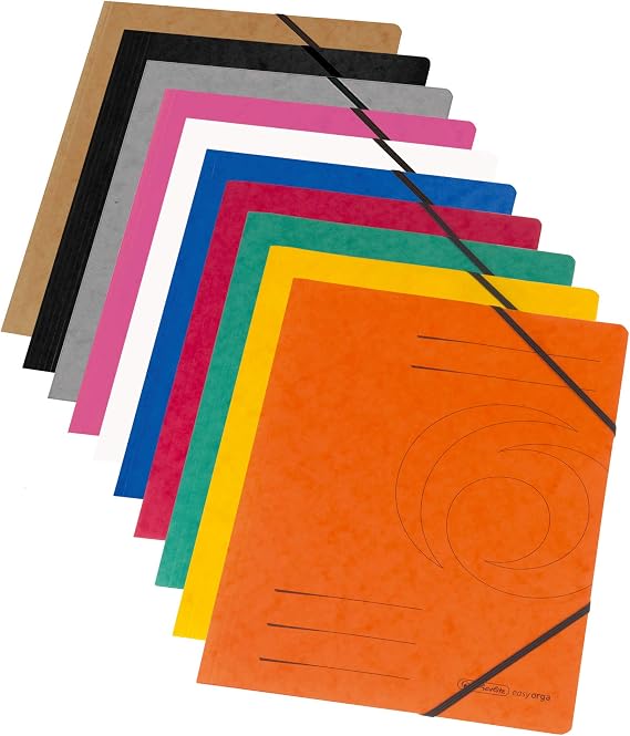 Herlitz Elastic Folder Colorspan A4 Assorted Colours (10 Pieces)