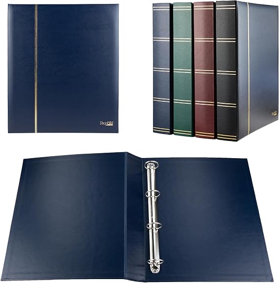 Prophila Collection Maxi Ring Binder for Loose Insert Sheets Variable Filing Blue