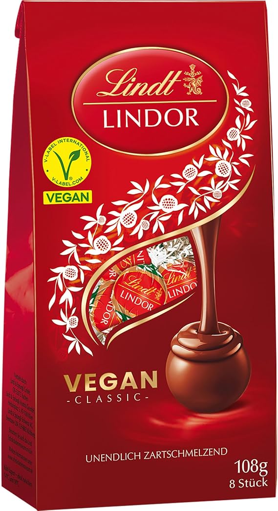 Lindt Lindor | Vegan Milk Chocolate Balls | 108g Bag