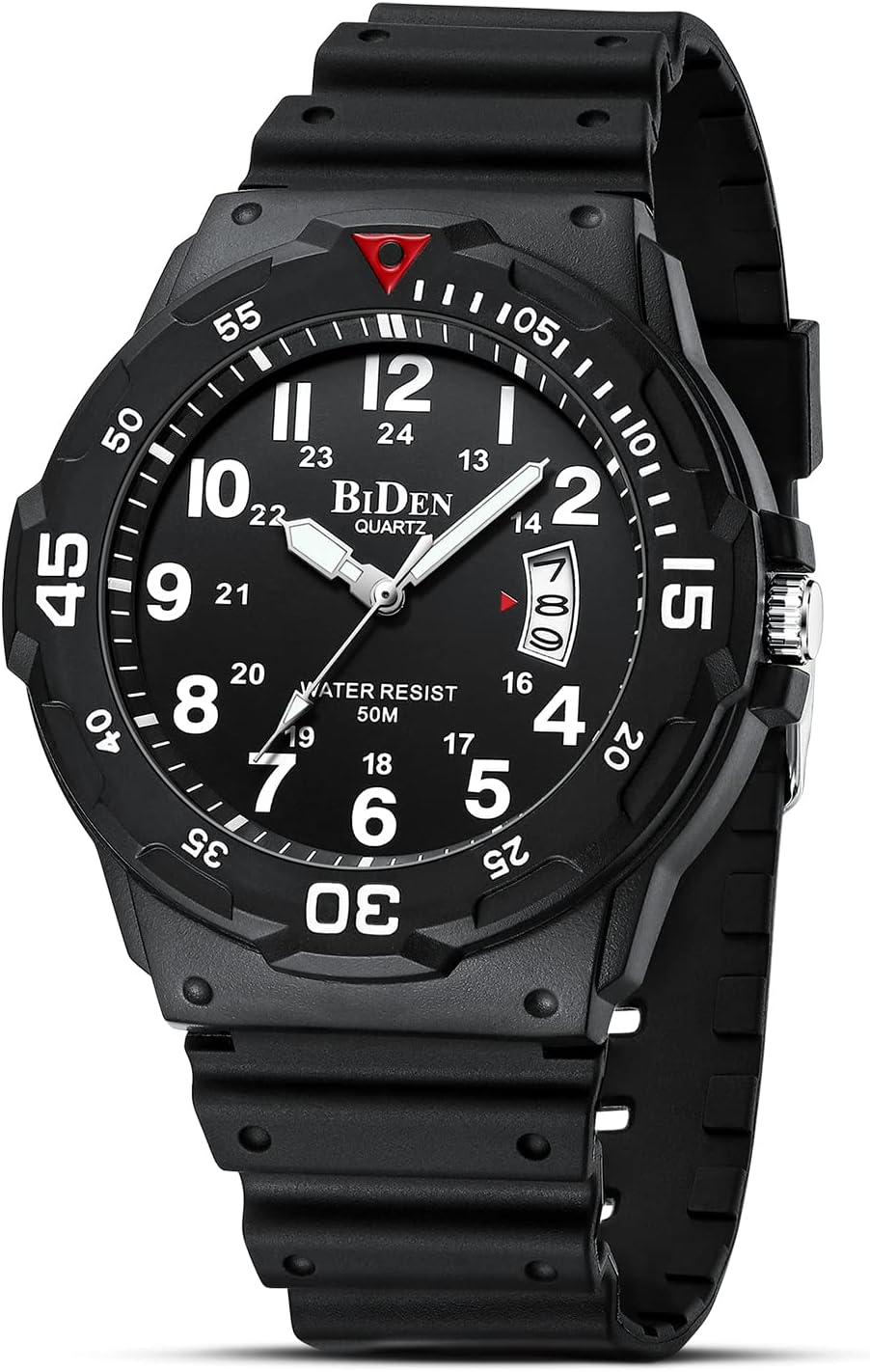 hanposh mens watch watches mens analogue quartz watch 50 m waterproof wristwatches men with date casual designer watch for men silicone strap