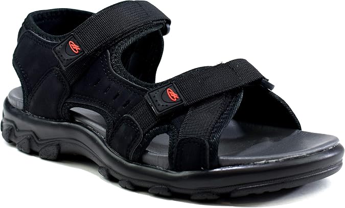 Comfort Men's Boys New Comfy Double Strap Easy Fasten Flat Summer Outdoor Sandals UK Sizes 6-11