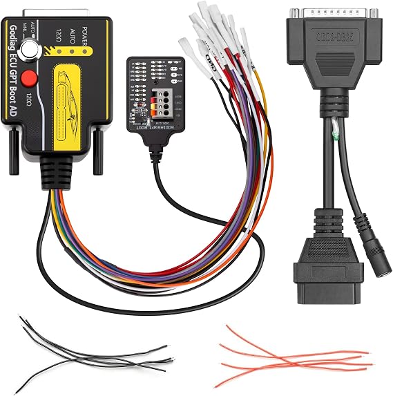 GODIAG ECU Programming Adapter, J2534 Pass-Thru Vehicle Diagnostic Interface Tool for OBD2 Data Management