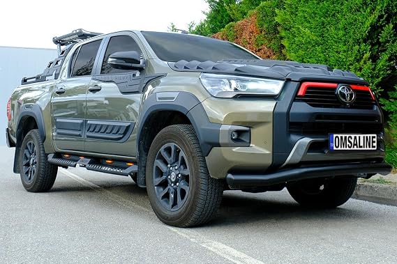 Omsa Line Toyota Hilux ile uyumlu Texas Ön Alt Koruma Çap:76 Siyah 2020 ve Sonrası