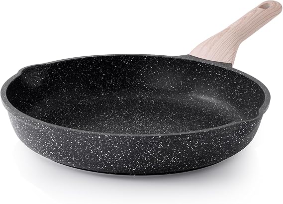 Kordisen Non-Stick Frying Pan 32 cm Granite Coating Pan Induction Healthy and Non-Toxic PFOA-Free