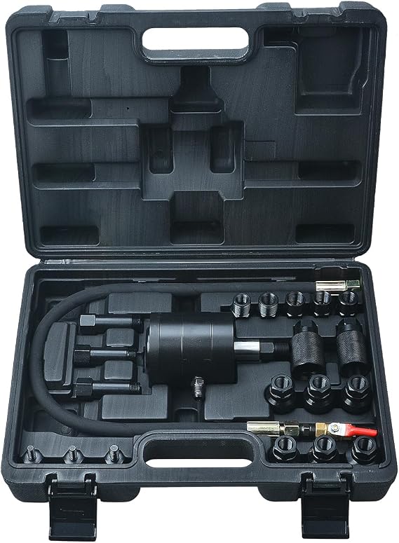 Pneumatic Injector Puller Kit, Extractor Diesel Injector Removal Tool Set 1000 N.m